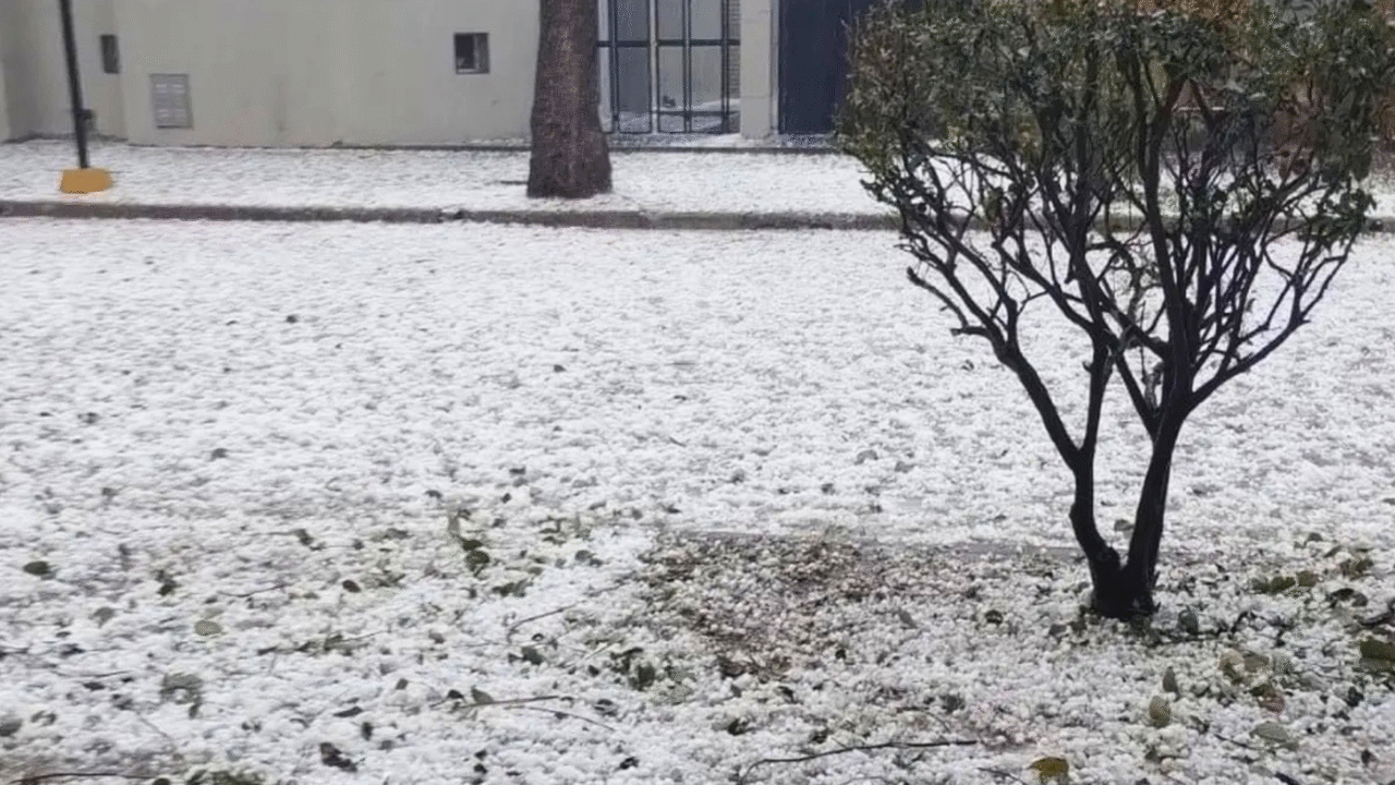 Fuerte temporal con granizo y viento causó severos daños en el sur de Santa Fe