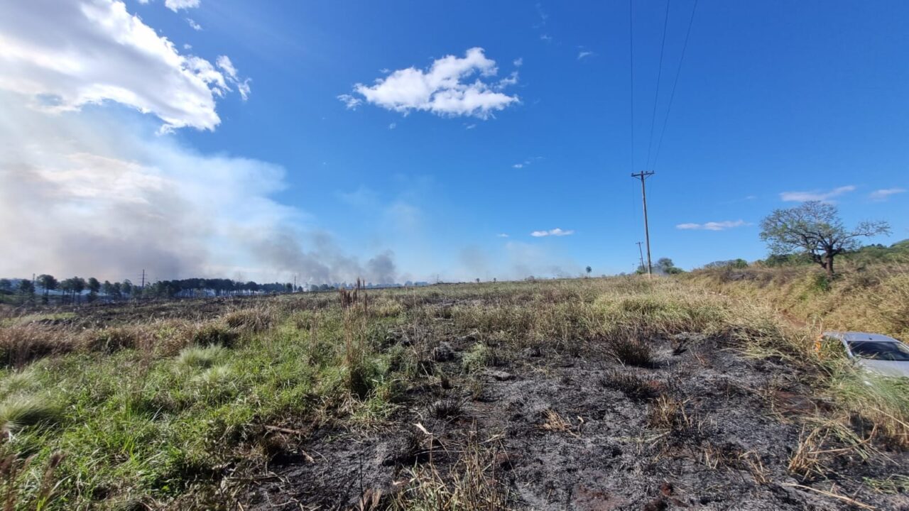 Incendio de gran magnitud en cercanías de la Biofábrica de Posadas