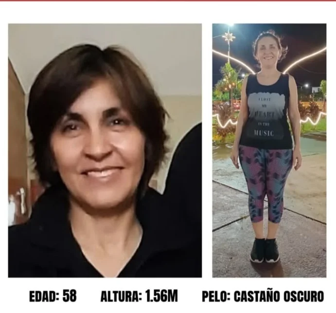 Buscan a una mujer de 58 años que salió de su casa el lunes y no regresó